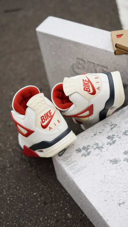 Air Jordan Retro 4 Bike Blanca Roja