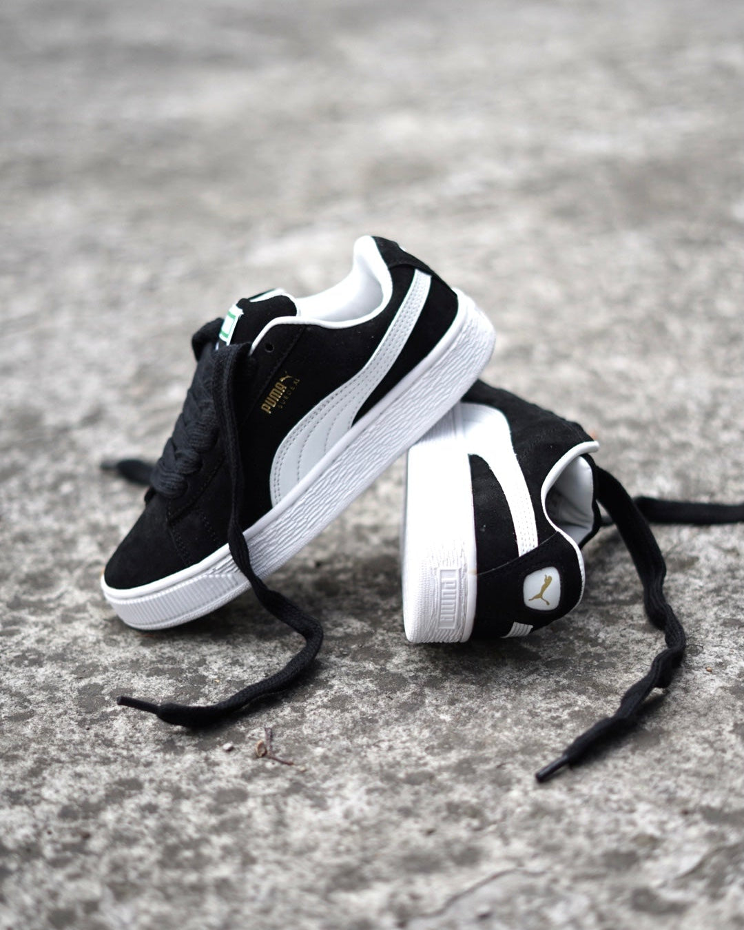 Suede Xl Negro-Blanco