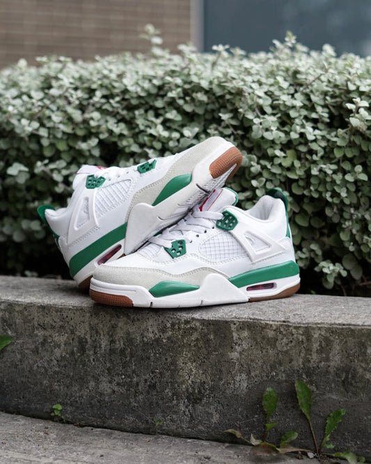 Air Jordan Retro 4 Sb Blanco-Verde