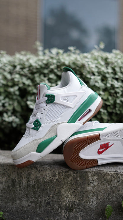 Air Jordan Retro 4 Sb Blanco-Verde