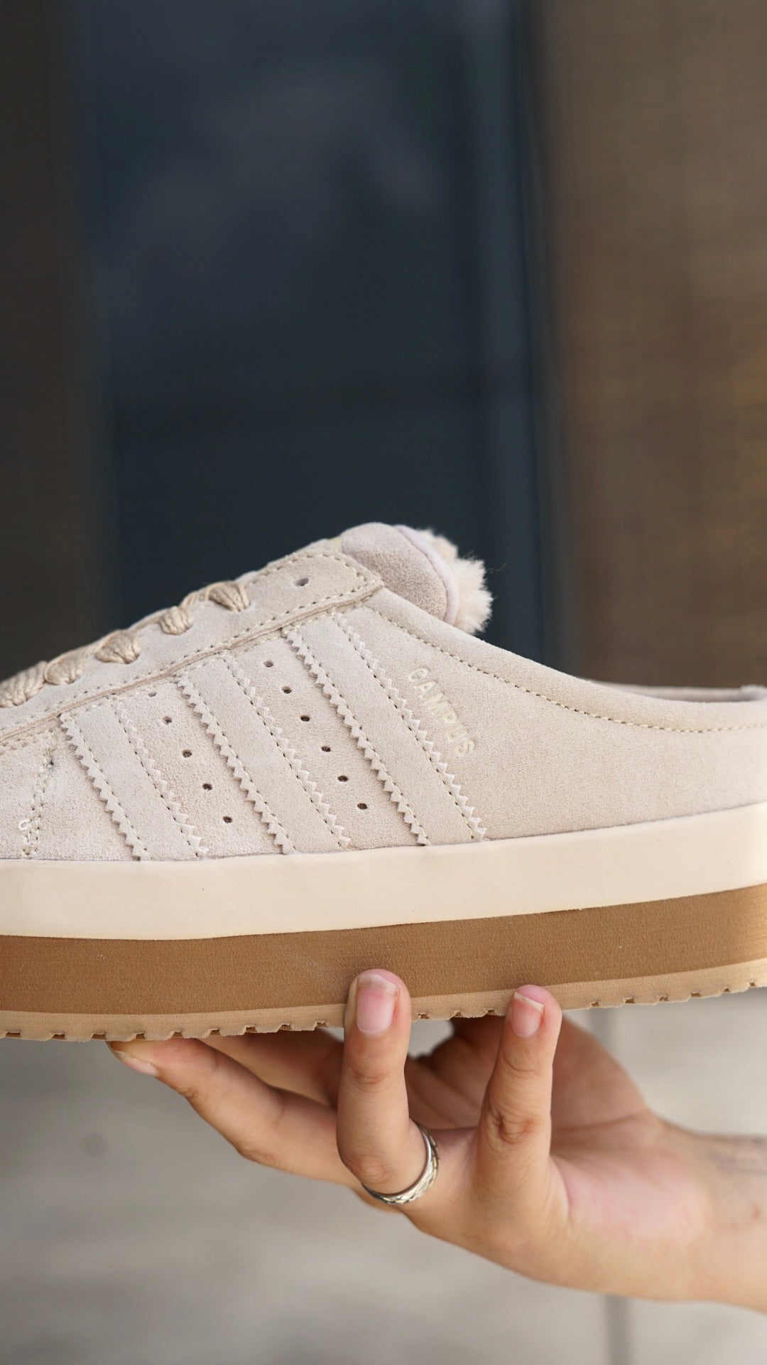 Adidas campus 00s pantufla beige