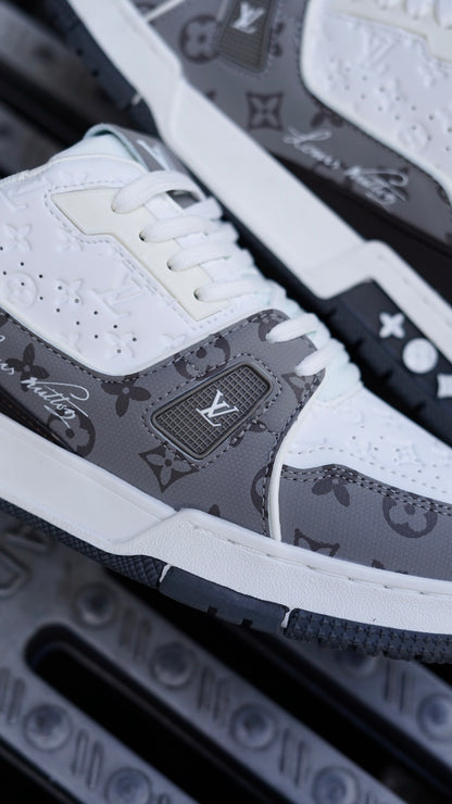 Louis vuitton trainer gris blanco