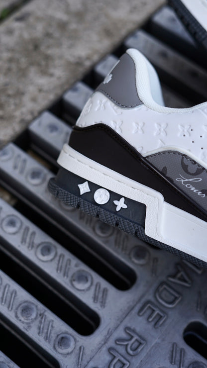 Louis vuitton trainer gris blanco