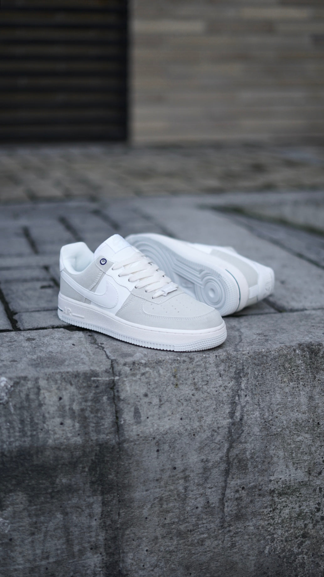 Air Force 1 Beige-Blanco