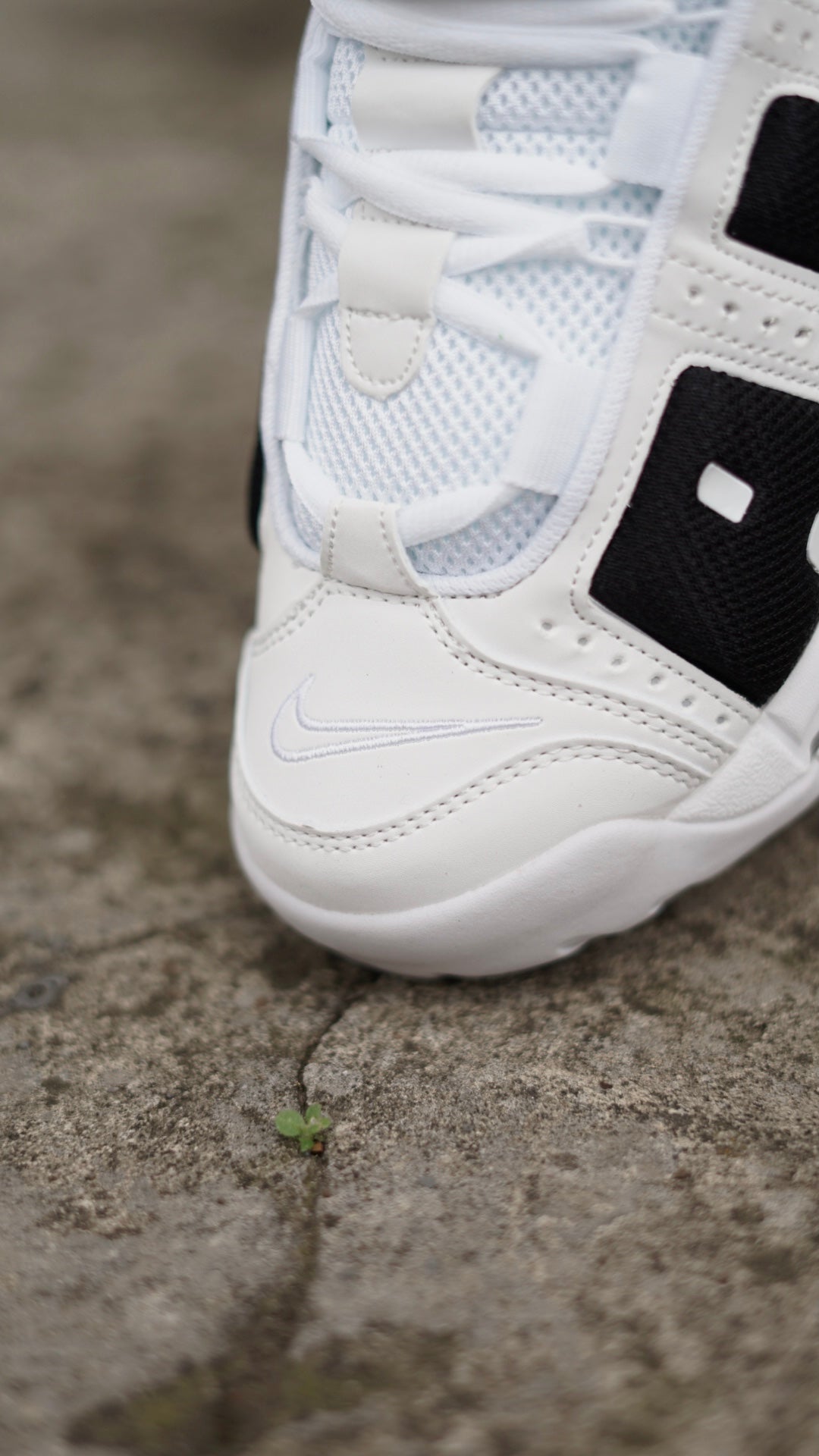 Air More Uptempo Blanco-Negro