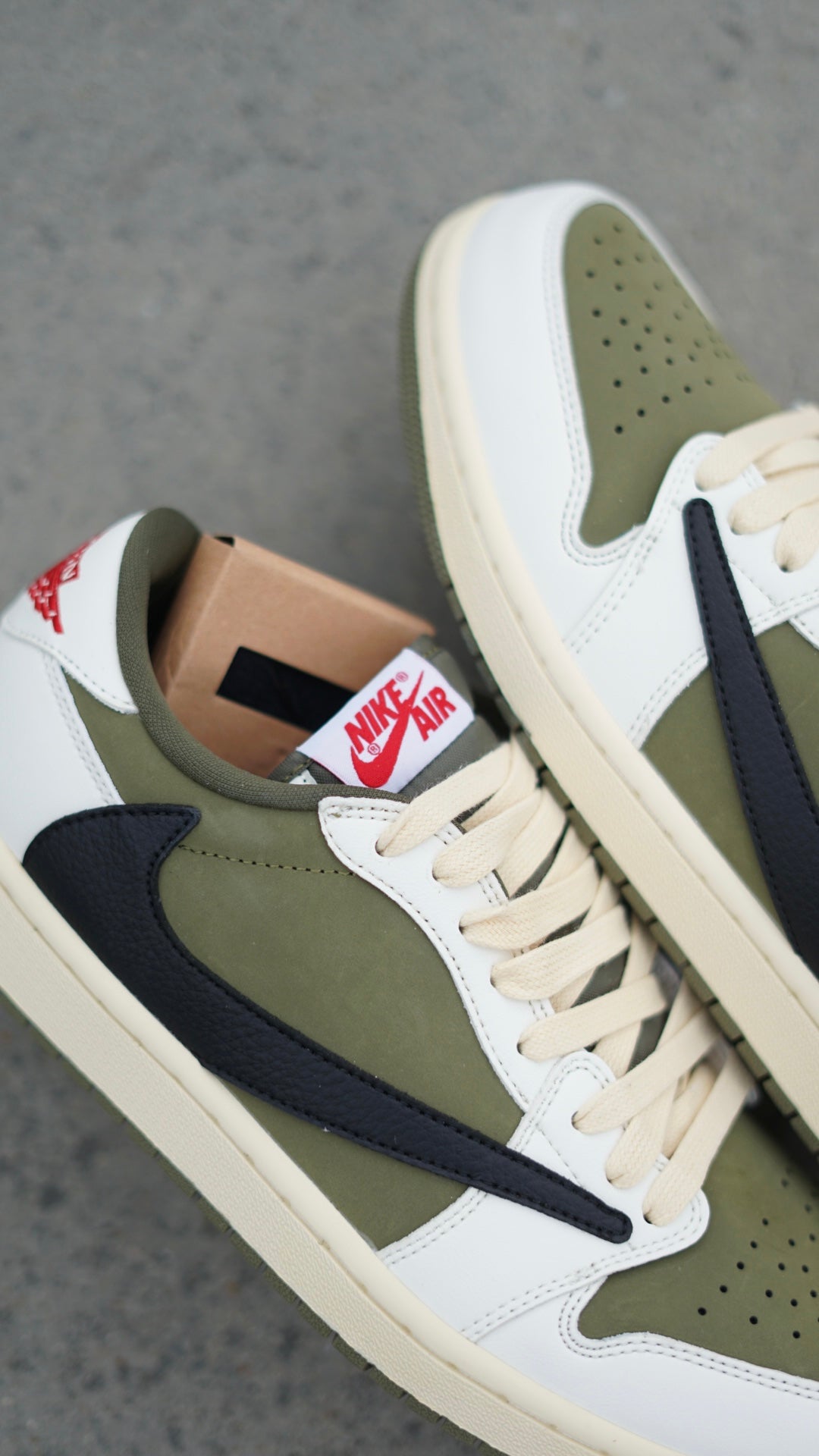 Jordan low travis verde oliva