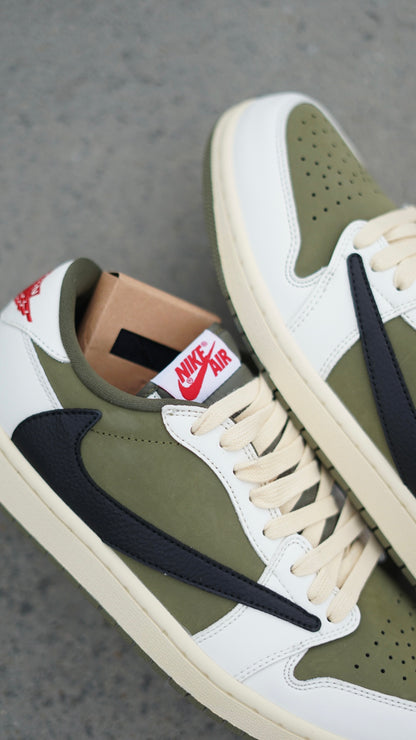 Jordan low travis verde oliva