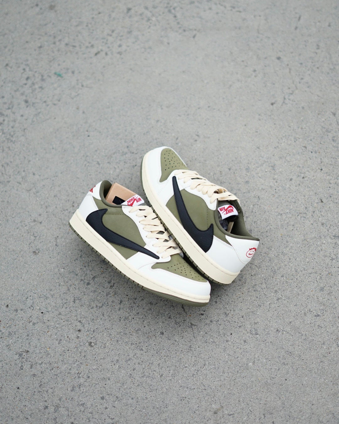 Jordan low travis verde oliva
