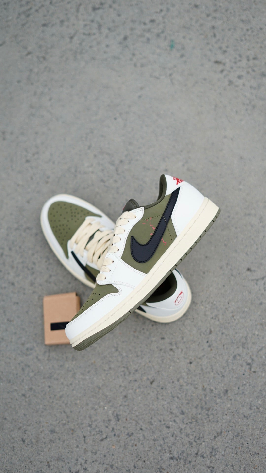 Jordan low travis verde oliva