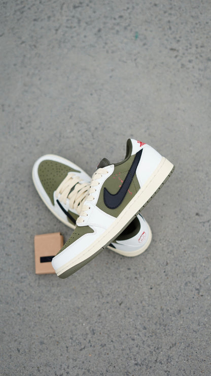 Jordan low travis verde oliva