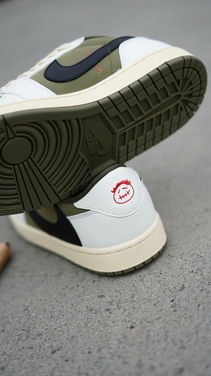 Jordan low travis verde oliva