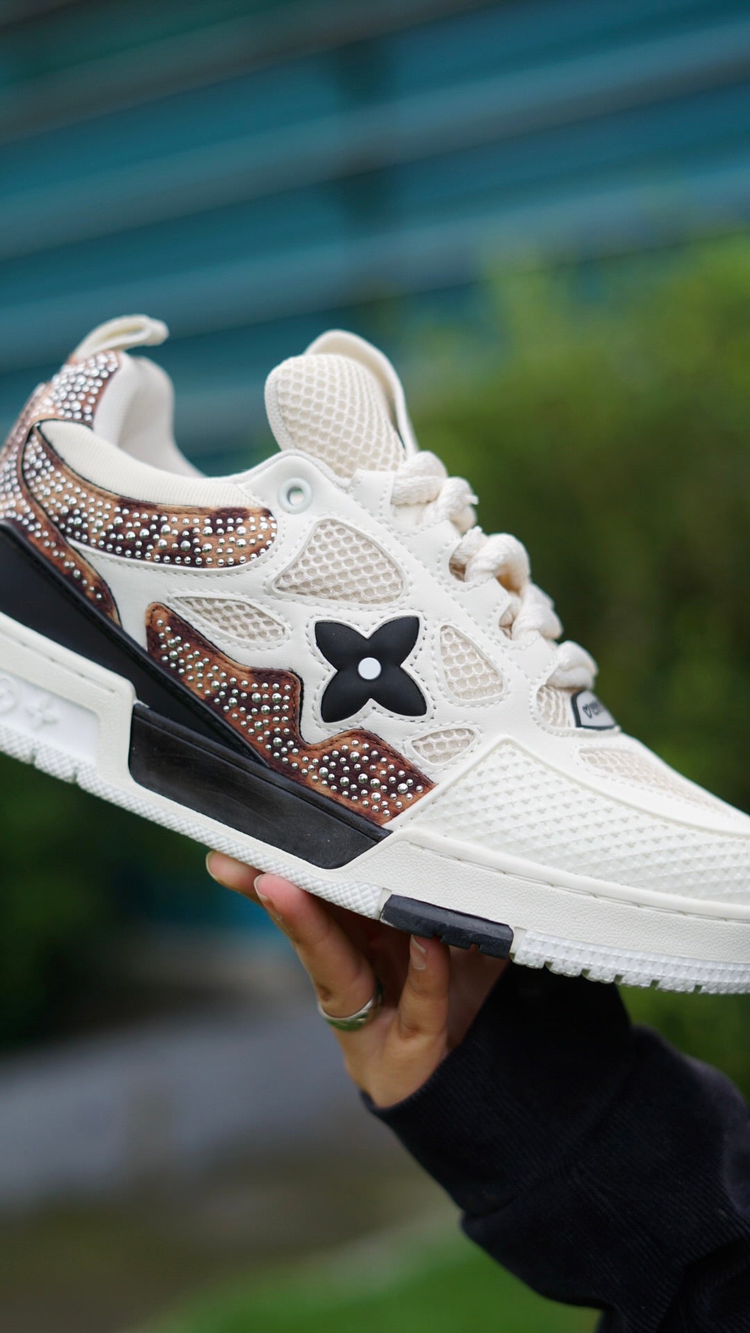 Louis vuitton diamantada blanca