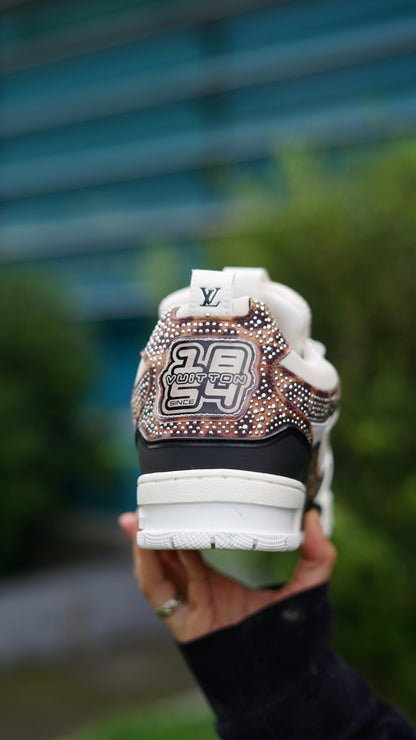 Louis vuitton diamantada blanca