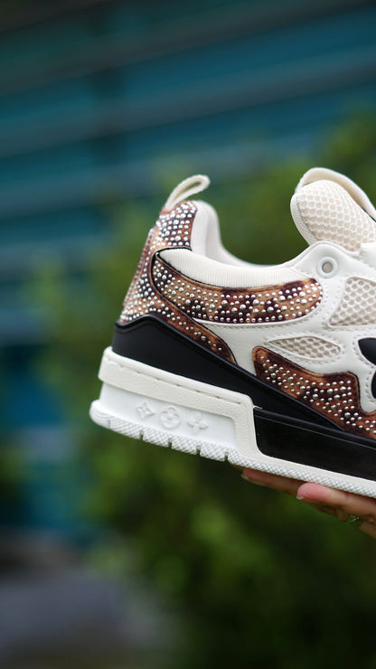 Louis vuitton diamantada blanca