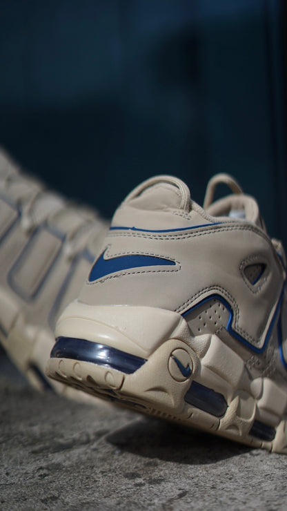 Air More Uptempo Beige-Azul