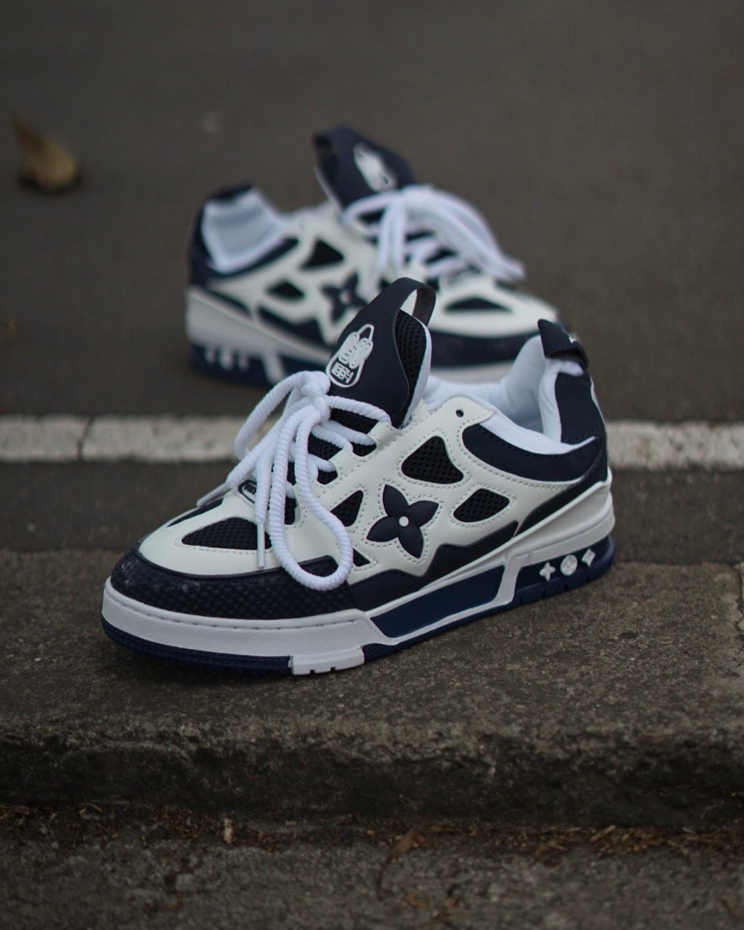 Louis Vuitton Skate Blanco-Azul