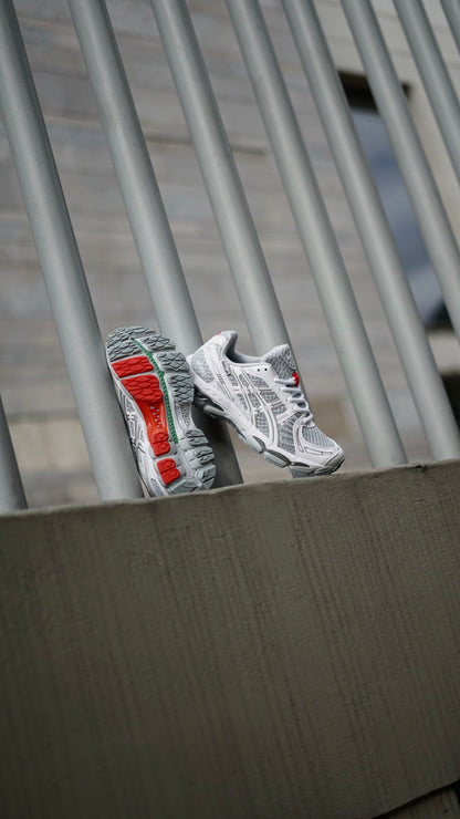 asics blanca gris