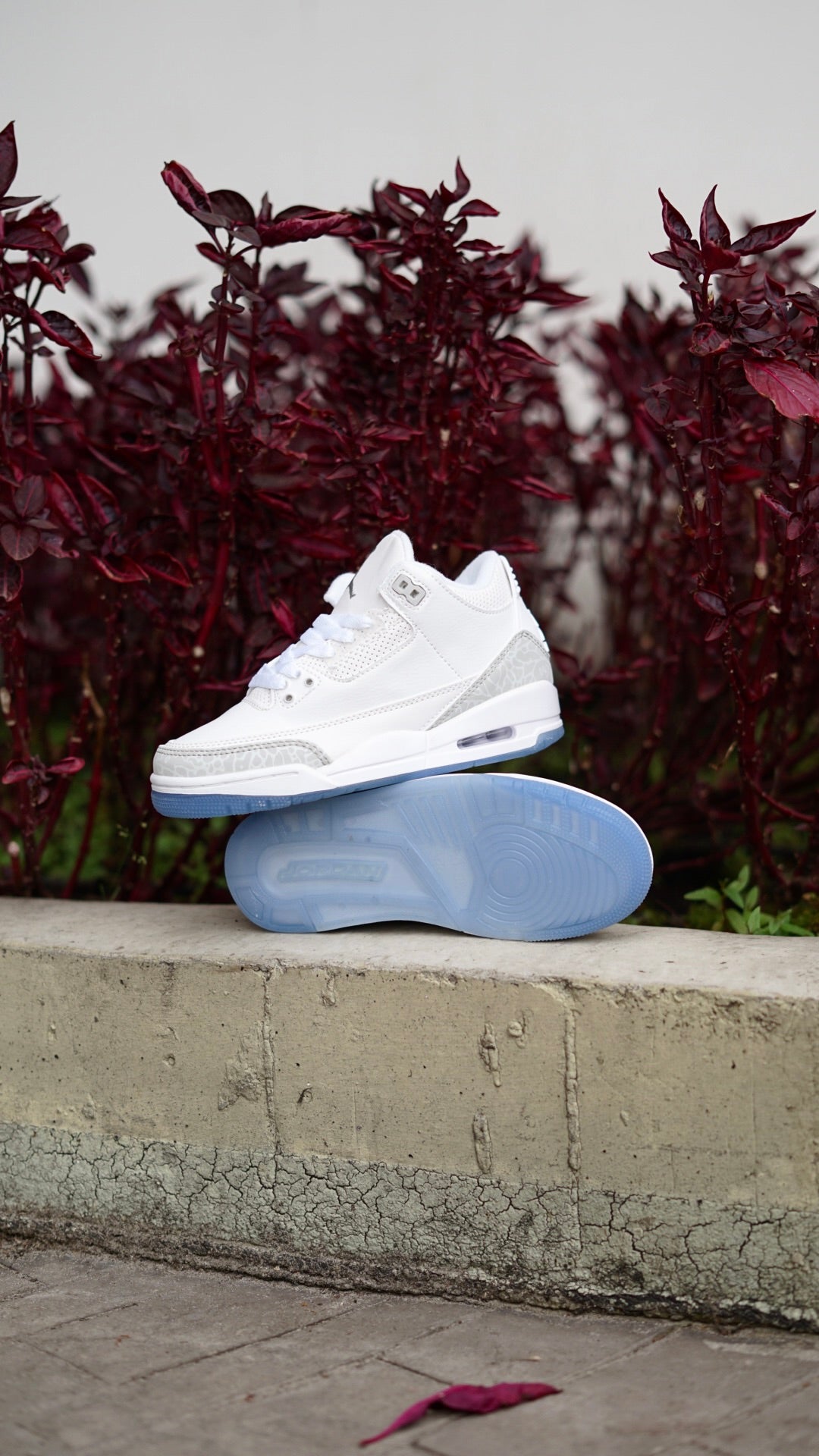 Jordan R3 blanco con azul