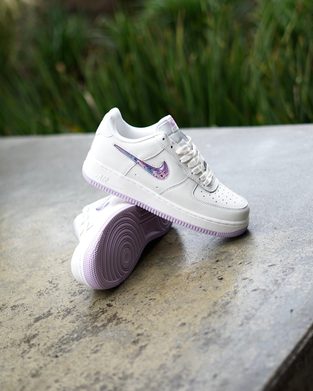 Af1 blanca morada