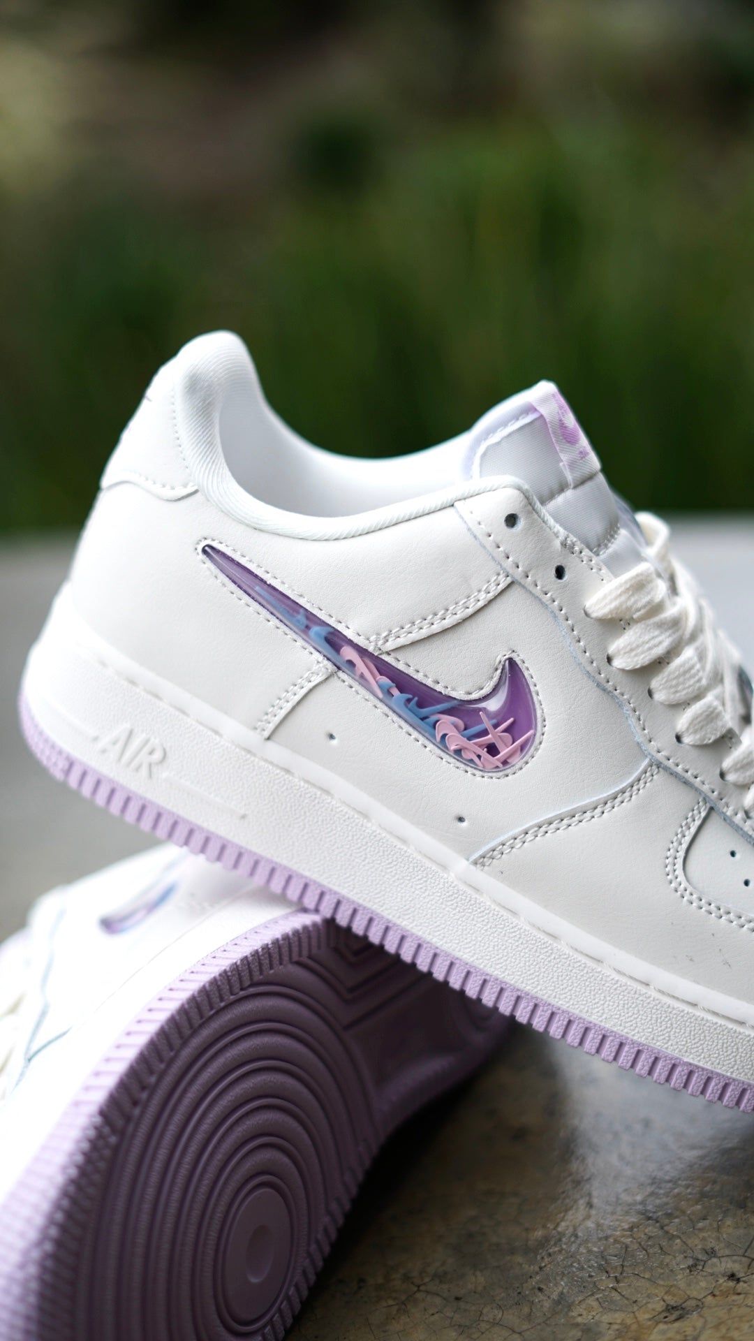 Af1 blanca morada