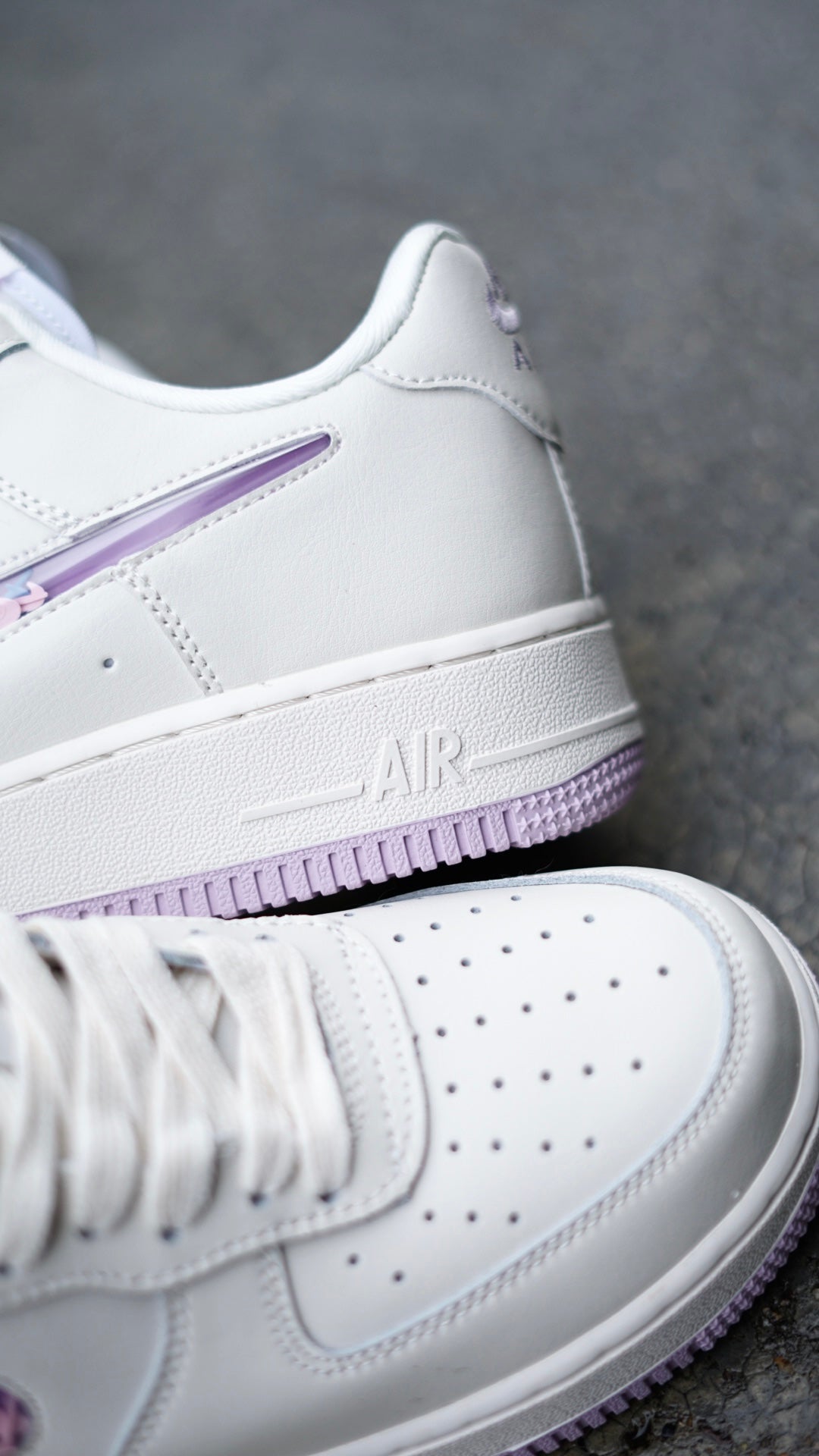 Af1 blanca morada