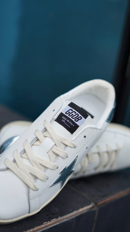 Golden goose beige plateada
