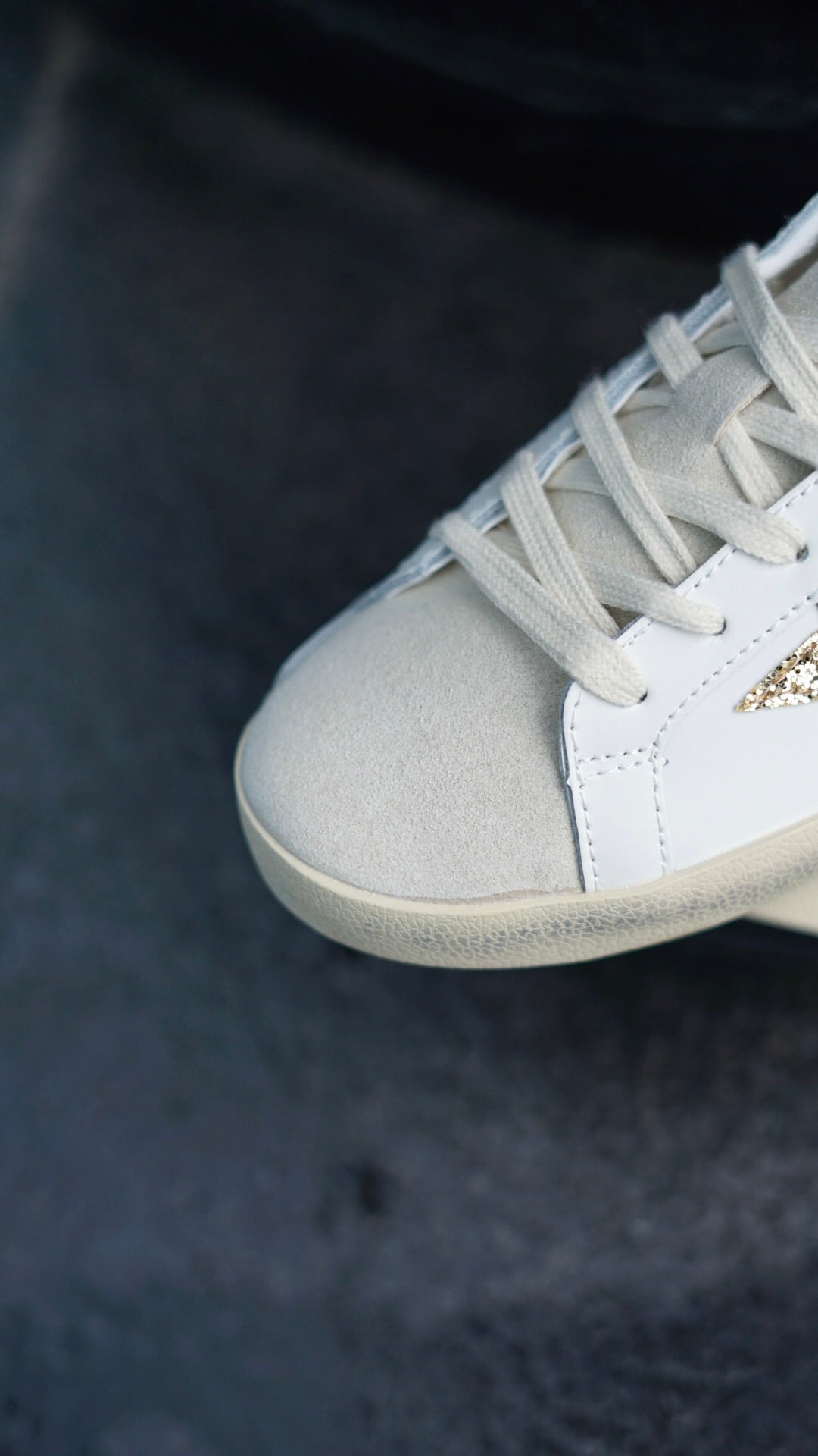 Golden goose beige negro brillantes