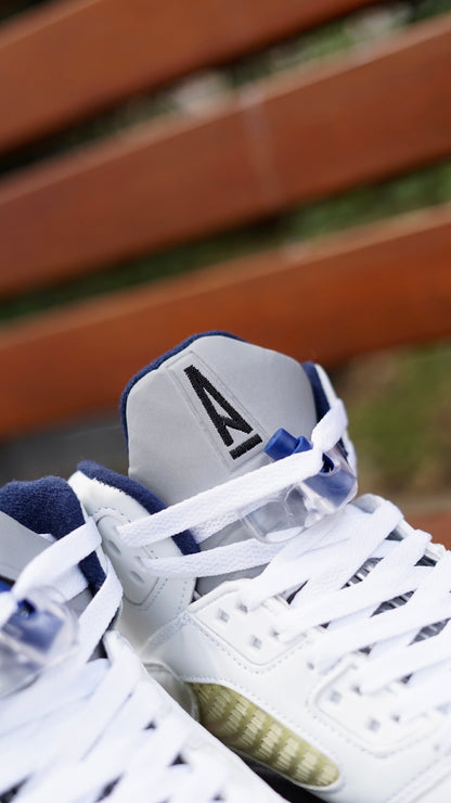 Jordan R5 dawn blanco