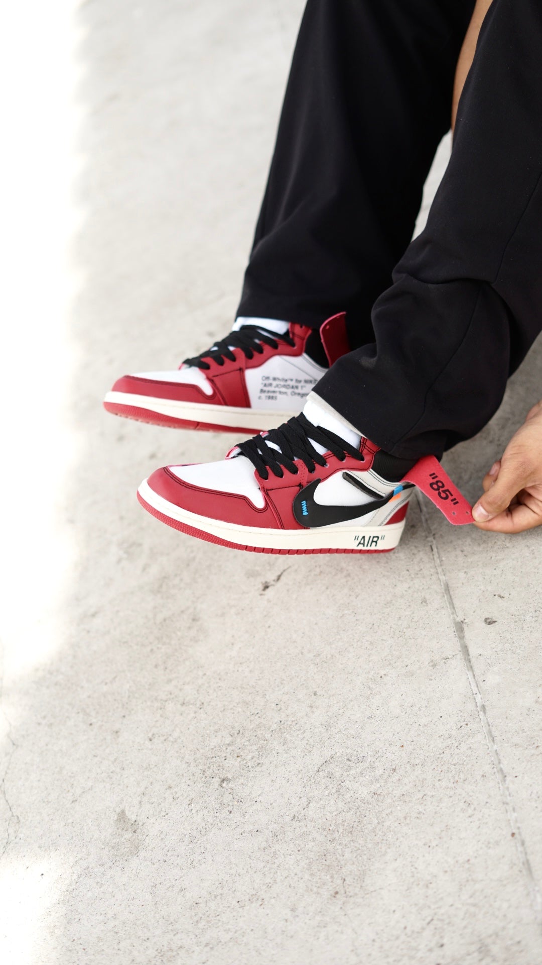 Jordan R1 off white roja