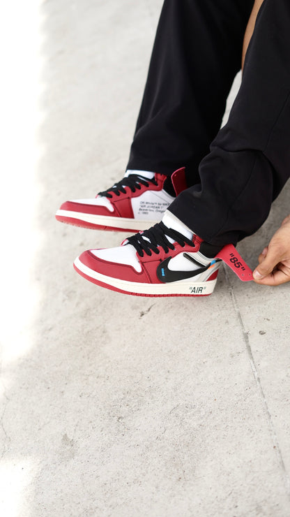 Jordan R1 off white roja