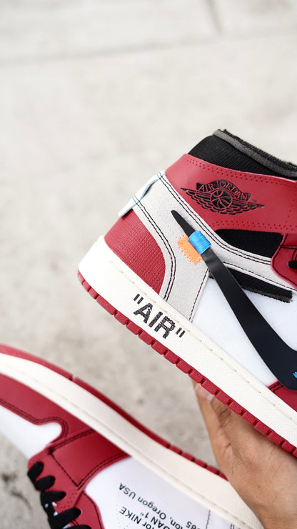 Jordan R1 off white roja
