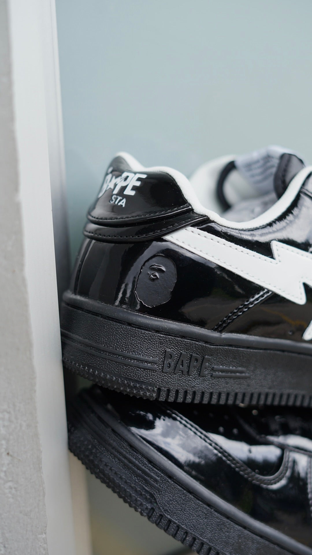 Bape sta negro en charol