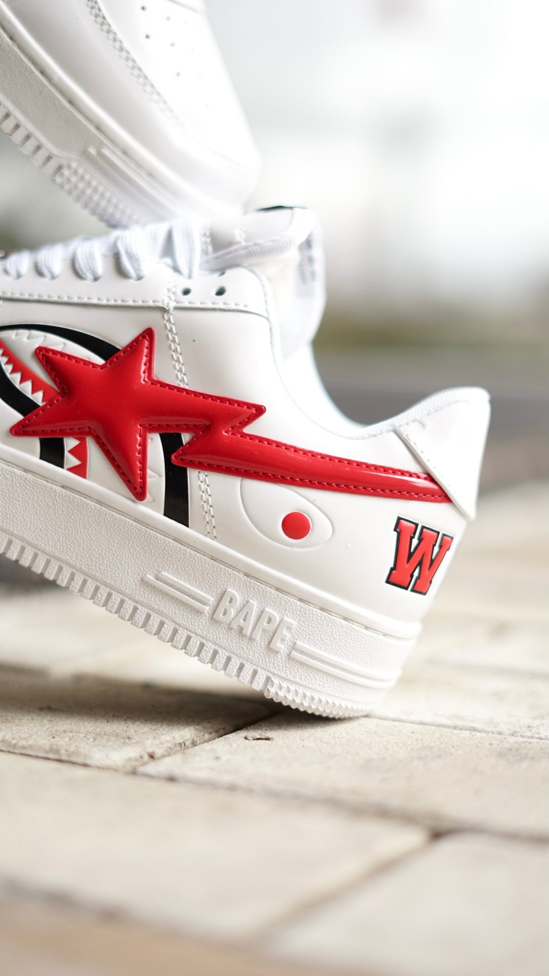 Bape Sta Low Shark Blanco