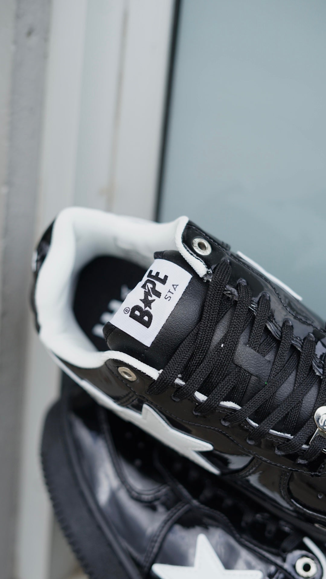 Bape sta negro en charol