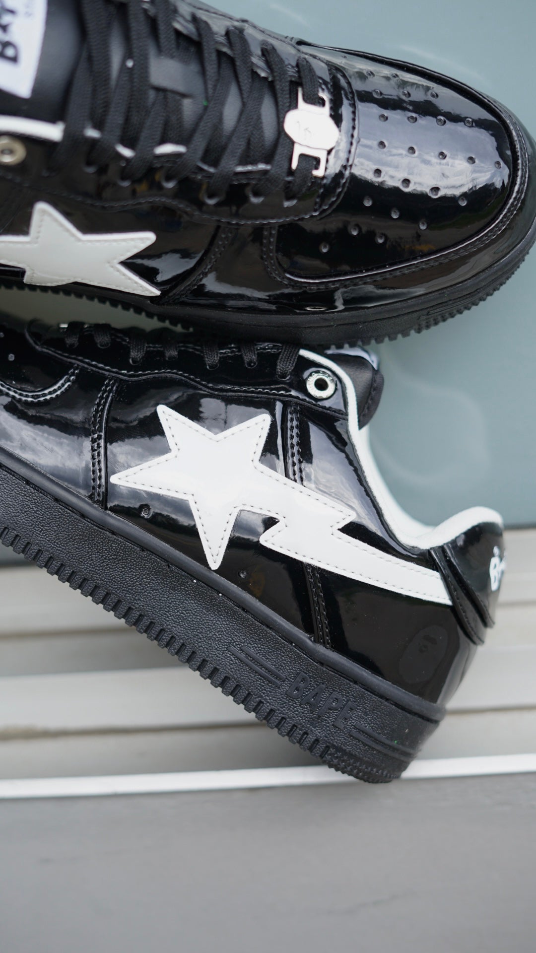 Bape sta negro en charol