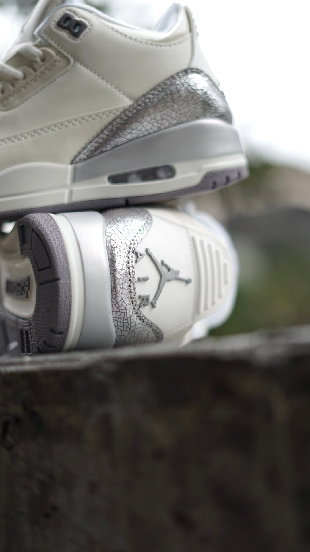 Air Jordan Retro 3 Plateada