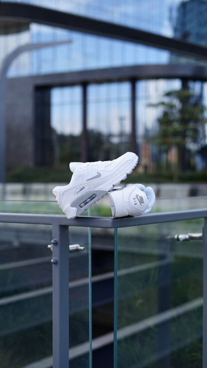 Nike air max 90 blanca-gris