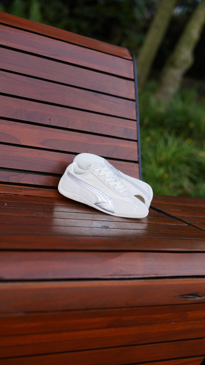 Puma speedcat beige-plateado