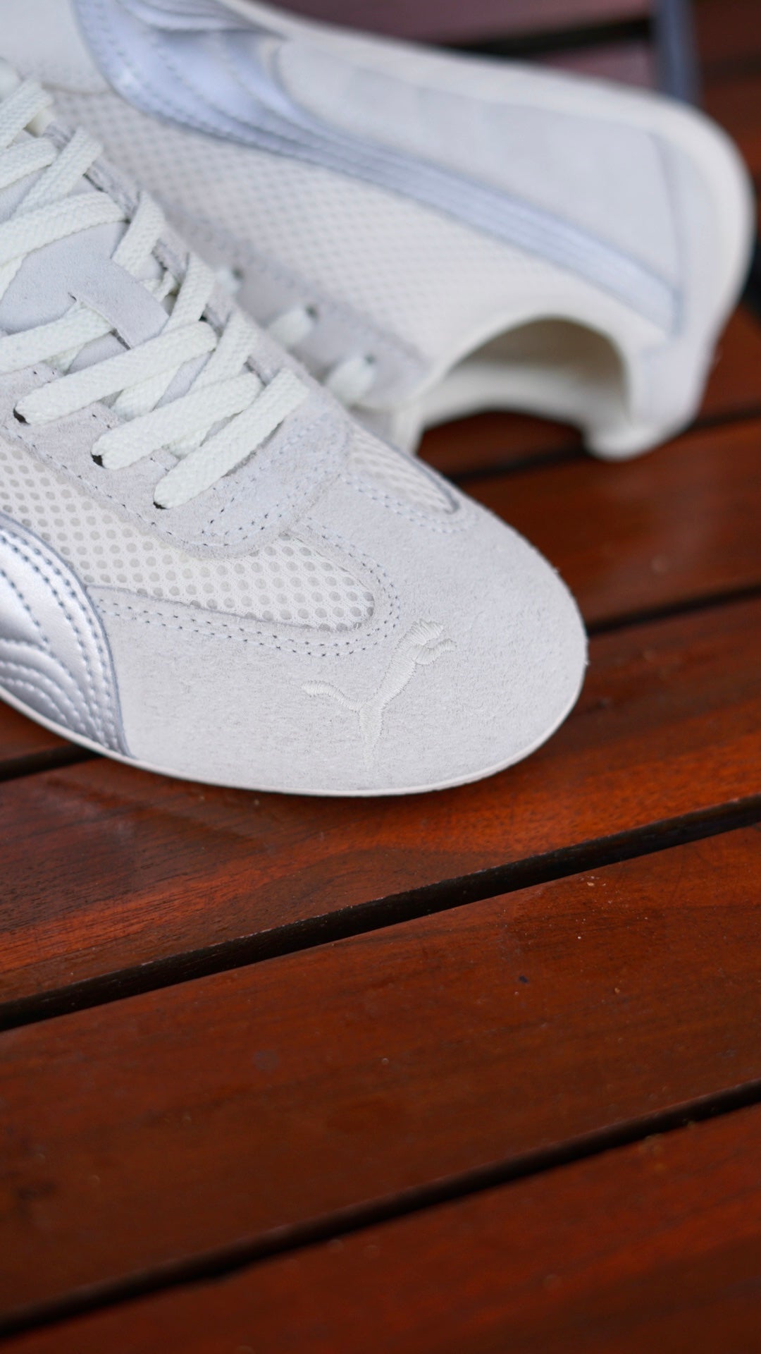 Puma speedcat beige-plateado