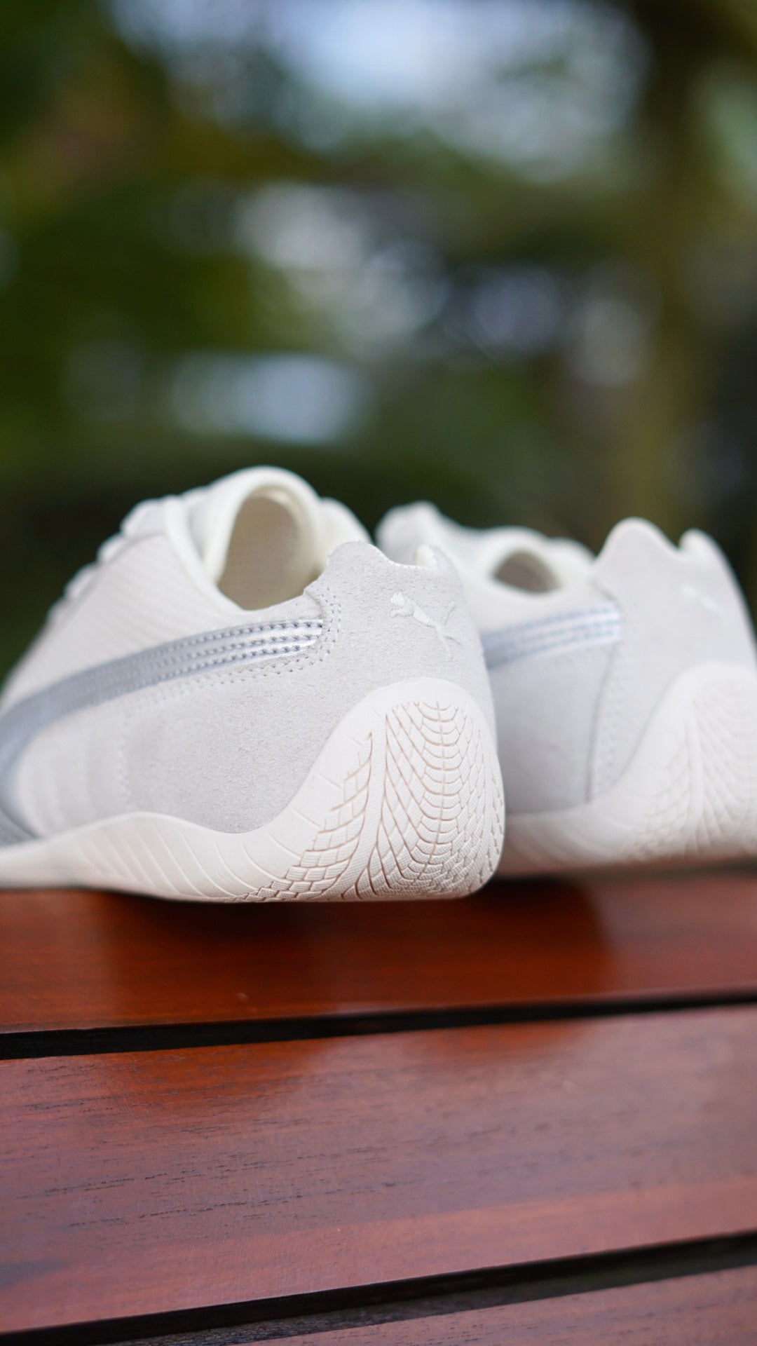Puma speedcat beige-plateado