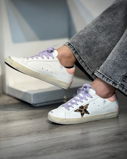 Golden Goose Super-Star Blanco Morado