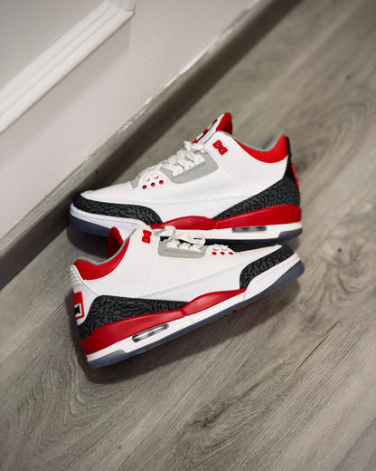 Nike jordan Retro 3 blanca roja