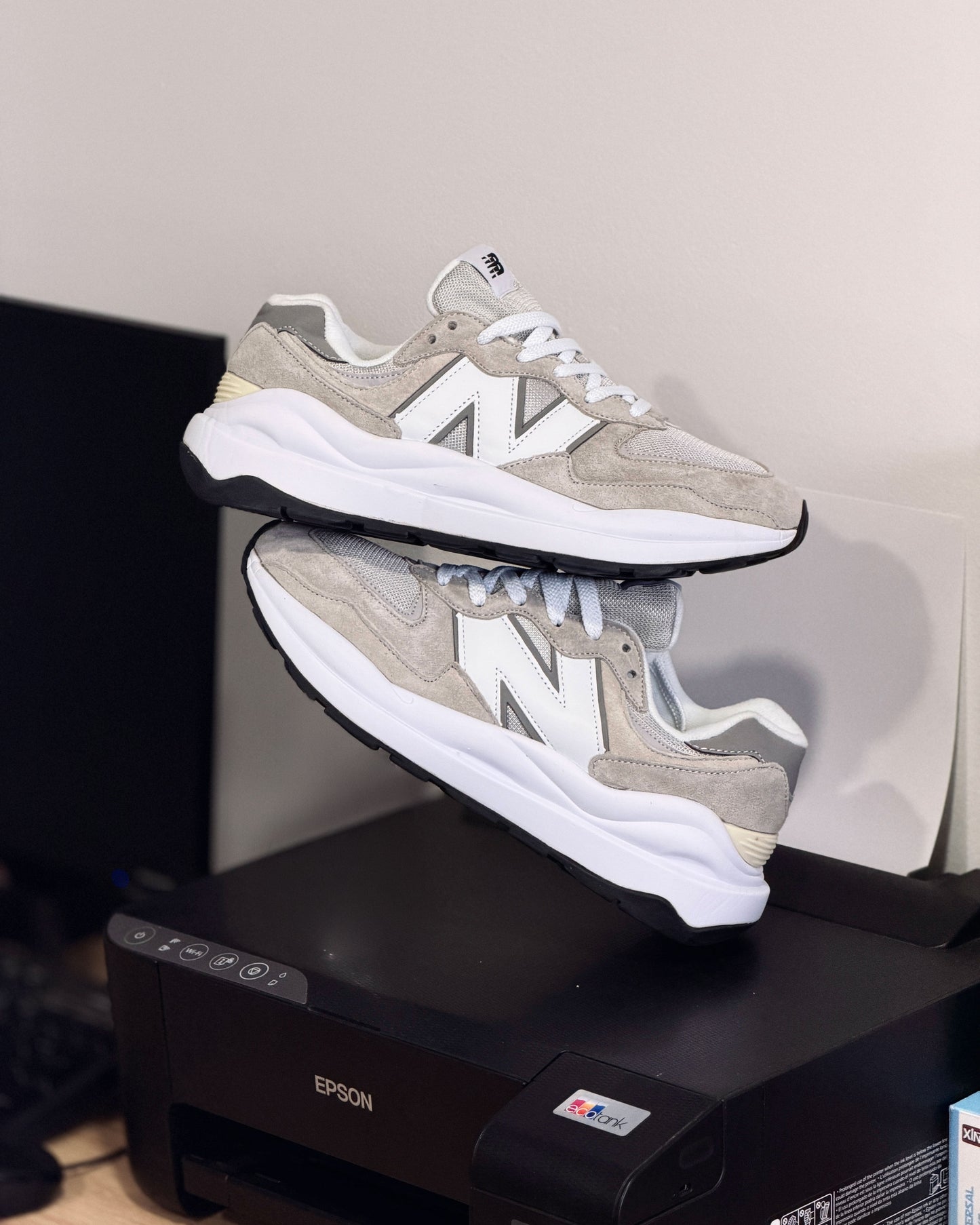 New balance 54/40 gris blanco