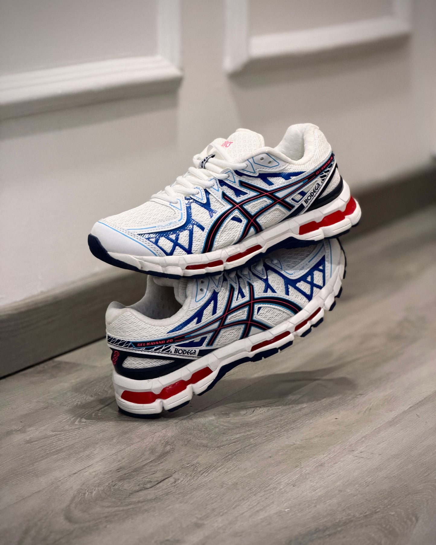 Asics gel kayano 20 crema azul