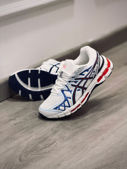 Asics gel kayano 20 crema azul