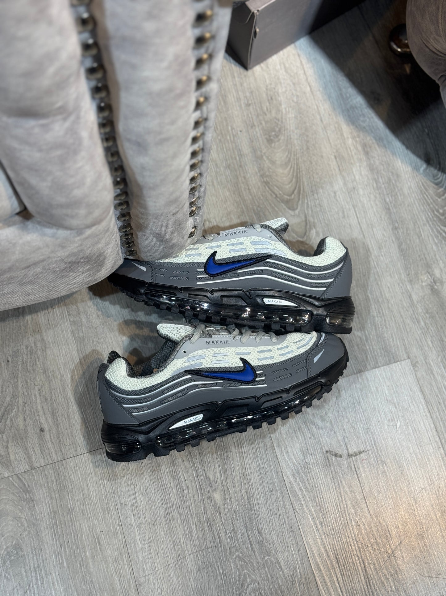 Air Max 95 Gris-Azul