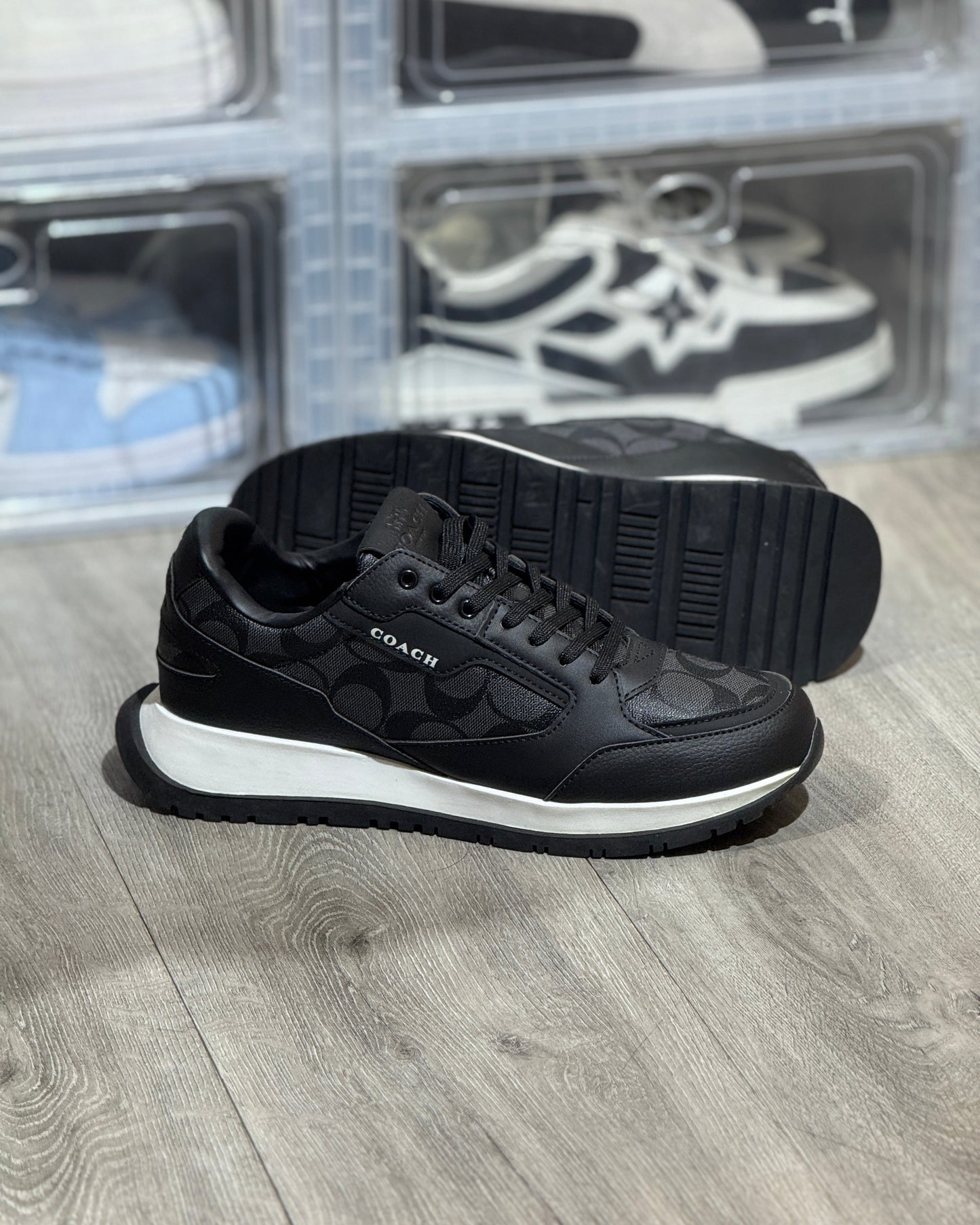 Coach Runner Negro-Blanco