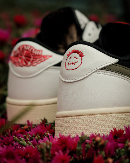 Air Jordan Retro 1 Low x Travis Scott Blanco-Verde