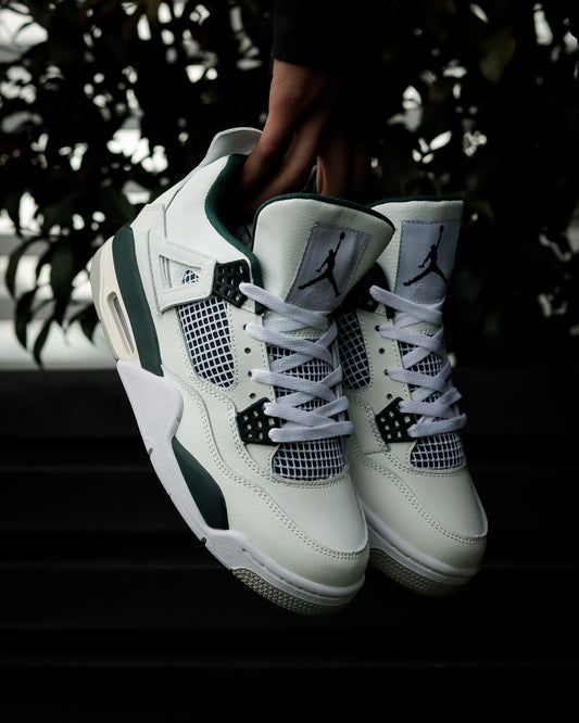 Air Jordan Retro 4 Blanco-Verde