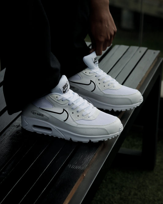 Air Max 90 Blanco-Negro